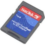 Abbildung zeigt Optimus Pad (V900) Transflash / microSD => SD Adapter