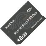 Abbildung zeigt D750i Sandisk Memory Stick Pro Duo 8GB