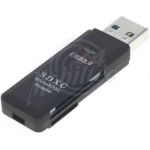 Abbildung zeigt Xoom Mini Cardreader für SD und microSD Karten