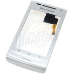 Abbildung zeigt Original Xperia X8 Frontschale mit Touchscreen White
