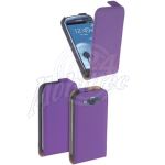 Abbildung zeigt Galaxy S3 (GT-i9300) Ledertasche Flipstyle BiColor purple