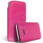 Abbildung zeigt Galaxy Core Plus (SM-G350) Lederholster Tasche mit QuickOut-System pink