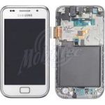 Abbildung zeigt Original Galaxy S Plus (GT-i9001) Frontschale mit Display und Touchscreen weiß
