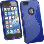 Abbildung zeigt iPhone SE Schutzhülle „Skin-Case“ S-Curve Blue
