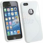 Abbildung zeigt iPhone 5s Schutzhülle „Skin-Case“ S-Curve Transparent Weiß
