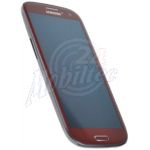 Abbildung zeigt Original Galaxy S4 LTE (GT-i9505) Frontschale mit Display und Touchscreen red