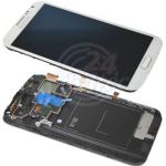 Abbildung zeigt Original Galaxy Note 2 (GT-N7100) Frontschale mit Display und Touchscreen weiß