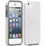 Abbildung zeigt iPhone SE Case-Mate HYBRID Tough Case White / Grey
