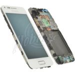Abbildung zeigt Original Galaxy S Advance (GT-i9070) Frontschale mit Digitizer, AMOLED und Tasten white
