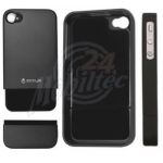 Abbildung zeigt iPhone 4 iCayez Alu-Magic Clip-on Cover black