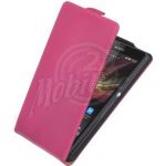 Abbildung zeigt Xperia Z Ledertasche Flipstyle BiColor pink