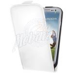 Abbildung zeigt Galaxy S4 (GT-i9500 not for Germany) Ledertasche Flipstyle weiß