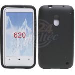 Abbildung zeigt Lumia 620 Silicon Case Black