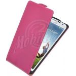 Abbildung zeigt Galaxy S4 (GT-i9500 not for Germany) Ledertasche Flipstyle BiColor pink