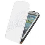 Abbildung zeigt Galaxy S3 mini (GT-i8190) Ledertasche Flipstyle BiColor weiß