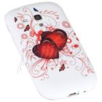 Abbildung zeigt Galaxy S3 mini (GT-i8190) Design Schutzhülle Red Heart