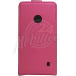 Abbildung zeigt Lumia 525 Ledertasche Flipstyle BiColor pink