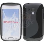 Abbildung zeigt Galaxy S DuoS (GT-S7562) Schutzhülle „Skin-Case“ S-Curve Black