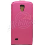 Abbildung zeigt Galaxy S4 Active (GT-i9295) Ledertasche Flipstyle BiColor pink
