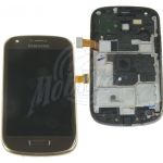 Abbildung zeigt Original Galaxy S3 mini (GT-i8190) Frontschale mit Display und Touchscreen brown