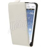 Abbildung zeigt Galaxy S DuoS (GT-S7562) Ledertasche Flipstyle weiß