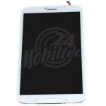 Abbildung zeigt Galaxy Tab 3 8.0 3G (SM-T311) Frontschale mit Display und Touchscreen weiß