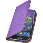 Abbildung zeigt Galaxy S3 (GT-i9300) Ledertasche Bookstyle lila
