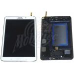 Abbildung zeigt Original Galaxy Tab 4 8.0 LTE (SM-T335) Frontschale mit Display und Touchscreen weiß