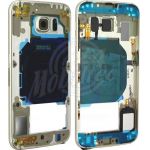Abbildung zeigt Original Galaxy S6 (SM-G920F) Gehäuse-Rahmen Mittelteil Frame gold