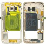 Abbildung zeigt Original Galaxy S6 Edge (SM-G925F) Gehäuse-Rahmen Mittelteil Frame gold