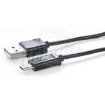 Abbildung zeigt Xoom Micro-USB Daten/Ladekabel mit langem 8mm Stecker