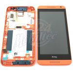 Abbildung zeigt Original Desire 610 Frontschale mit Display + Touchscreen orange