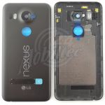 Abbildung zeigt Original Nexus 5X (H791) Rückschale Akkudeckel schwarz mit Kameraglas