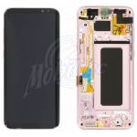 Abbildung zeigt Original Galaxy S8 Plus (SM-G955F) Frontschale mit Display + Touchscreen rose pink