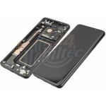 Abbildung zeigt Original Galaxy S9 Plus Duos (SM-G965FD) Frontschale mit Display + Touchscreen schwarz