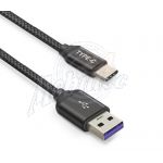Abbildung zeigt Nova Datenkabel USB 3.1 Typ C 300cm Nylon Fast Charging
