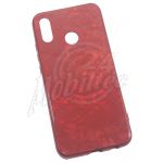Abbildung zeigt Handyhülle Schutzcover Case Hartglas Marmor red