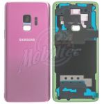 Abbildung zeigt Original Galaxy S9 (SM-G960F) Rückschale Akkudeckel lila violett mit Kameraglas
