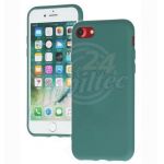 Abbildung zeigt iPhone SE 2020 Schutzhülle „Dark Case“ forest green