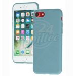 Abbildung zeigt iPhone SE 2020 Schutzhülle „Dark Case“ grey blue