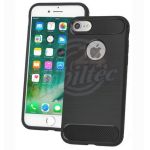 Abbildung zeigt iPhone SE 2020 Schutzhülle „TPU Case CARBON LOOK“ schwarz