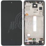 Abbildung zeigt Original Galaxy A52s 5G (SM-A528B) Display + Touchscreen Einheit mit Rahmen schwarz