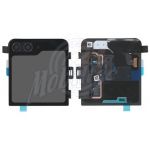 Abbildung zeigt Original Galaxy Z Flip5 (SM-F731B) Flipcover mit Außendisplay und 2x Kameraglas