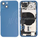 Abbildung zeigt iPhone 13 Gehäuse Glas Rückseite Rückschale Rahmen blau