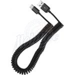Abbildung zeigt Xperia XZ3 Spiralkabel Spiral Curly Ladekabel USB Type Typ C