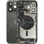 Abbildung zeigt iPhone 14 Pro Max Gehäuse Glas Rückseite Rückschale Rahmen black