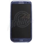 Abbildung zeigt Galaxy S3 (GT-i9300) Frontschale mit Display + Touchscreen dunkel blau