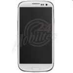 Abbildung zeigt Original Galaxy S3 (GT-i9300) Frontschale mit Display und Touchscreen weiß
