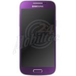 Abbildung zeigt Original Galaxy S4 mini (GT-i9195) Frontschale mit Display und Touchscreen lila