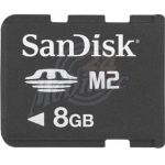 Abbildung zeigt W300i Sandisk M2 Memory Stick Micro 8GB
